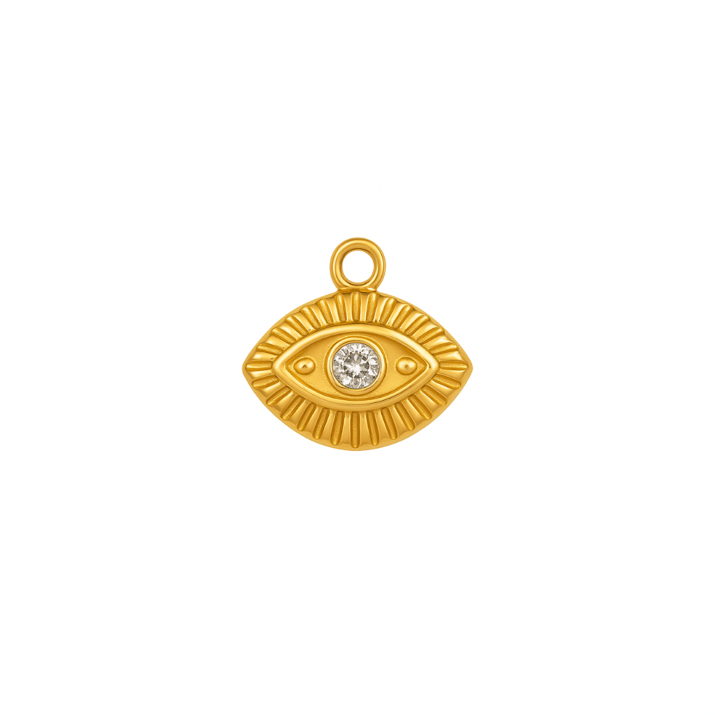 Goldener evil eye Charm Anhänger 