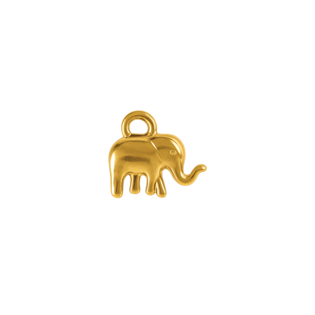 Goldene elefant-Charm Anhänger