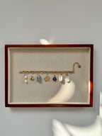 DIY Goldene wasserfeste Charm Armband zum selber gestalten personalisierbar