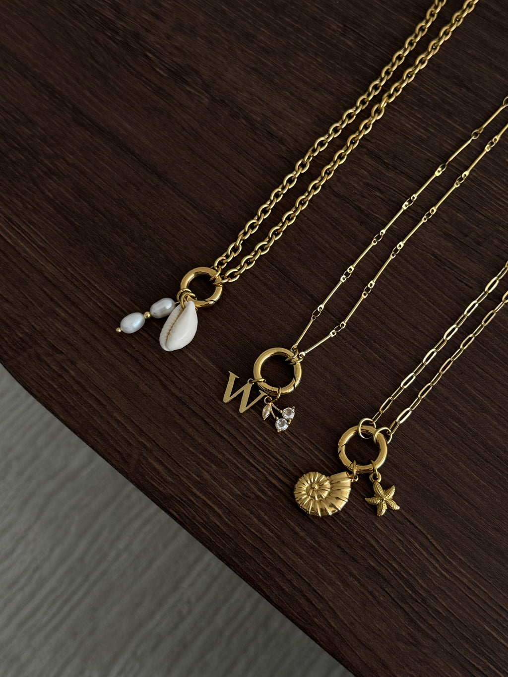 DIY Goldene wasserfeste Charm Halskette personalisierbar