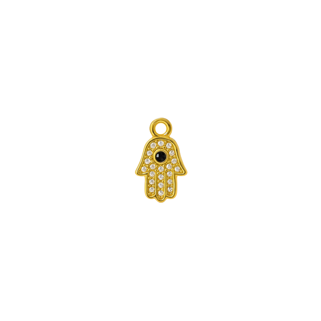 Hamsa hand Charm Anhänger gold