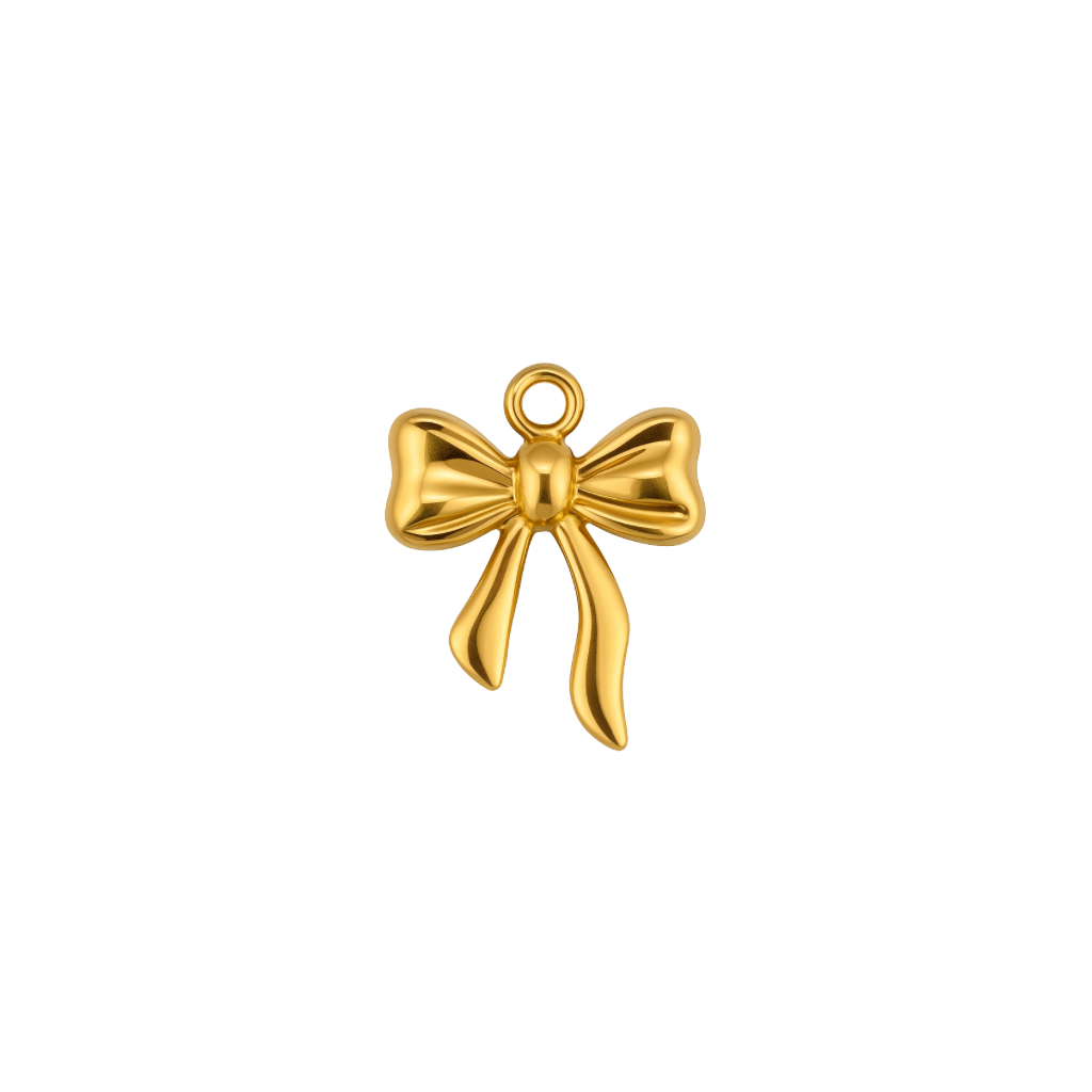 Goldene schleife Charm Anhänger 