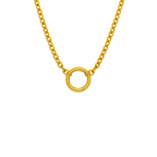 Goldene Kette mit rundem Charm-Clip
