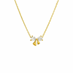 Goldene Herz und Zirkonia-Kette