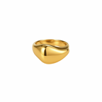 Wasserfester goldener statement ring 18k vergoldet 