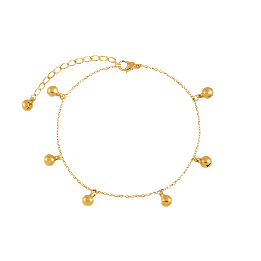 Goldene fußkette wasserdicht 